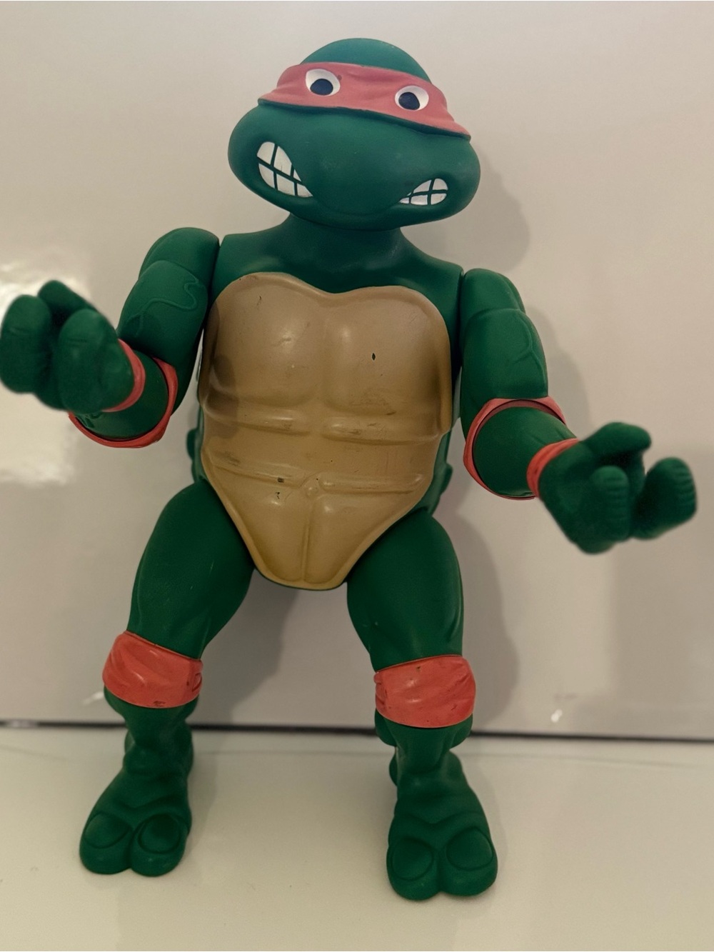 Green Turtle Action Figure with Red Band Accents